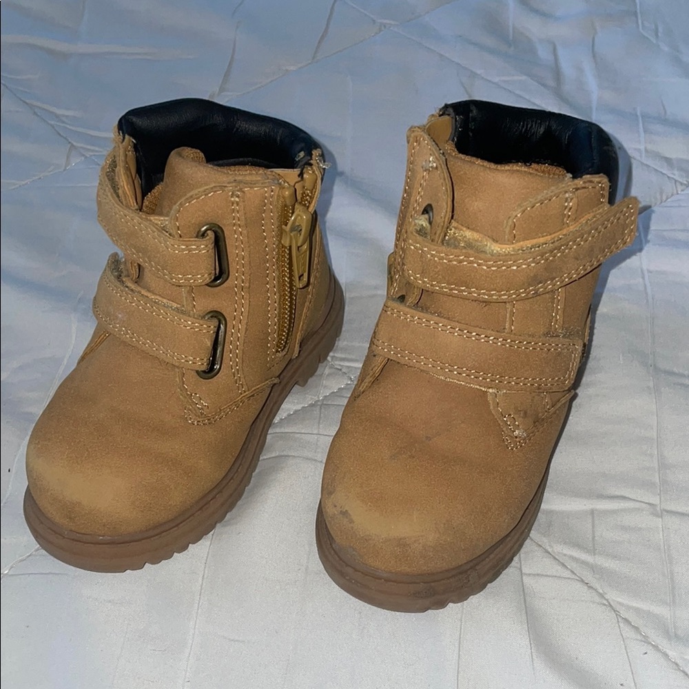 Tan Kids Boots